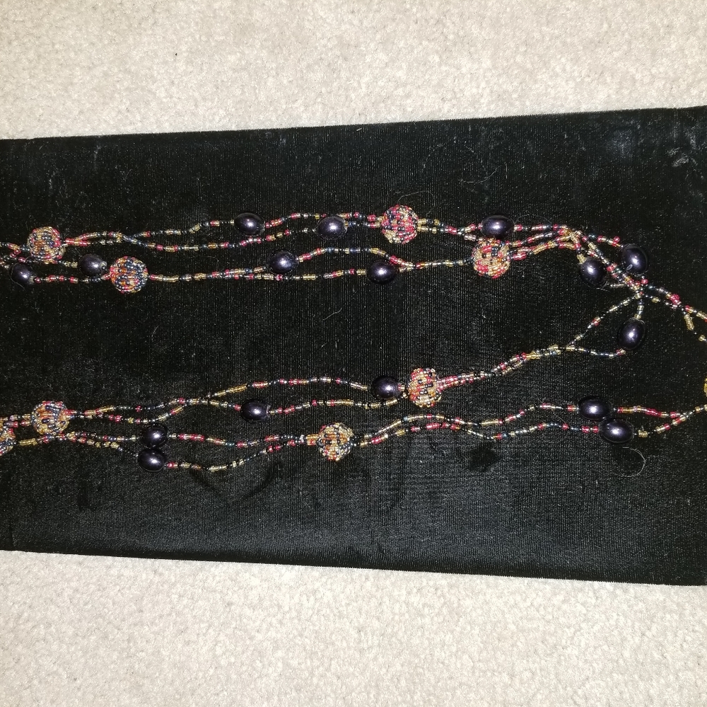 double strand necklace